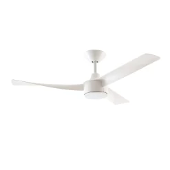 Lucande Airona LED-kattotuuletin, valkoinen, tasavirtakäyttöinen, hiljainen,