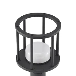 Lucande Berenike 60 cm seinävalaisin, tummanharmaa, metallia, GX53