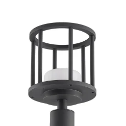 Lucande Berenike 60 cm seinävalaisin, tummanharmaa, metallia, GX53