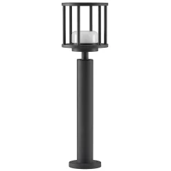 Lucande Berenike 60 cm seinävalaisin, tummanharmaa, metallia, GX53