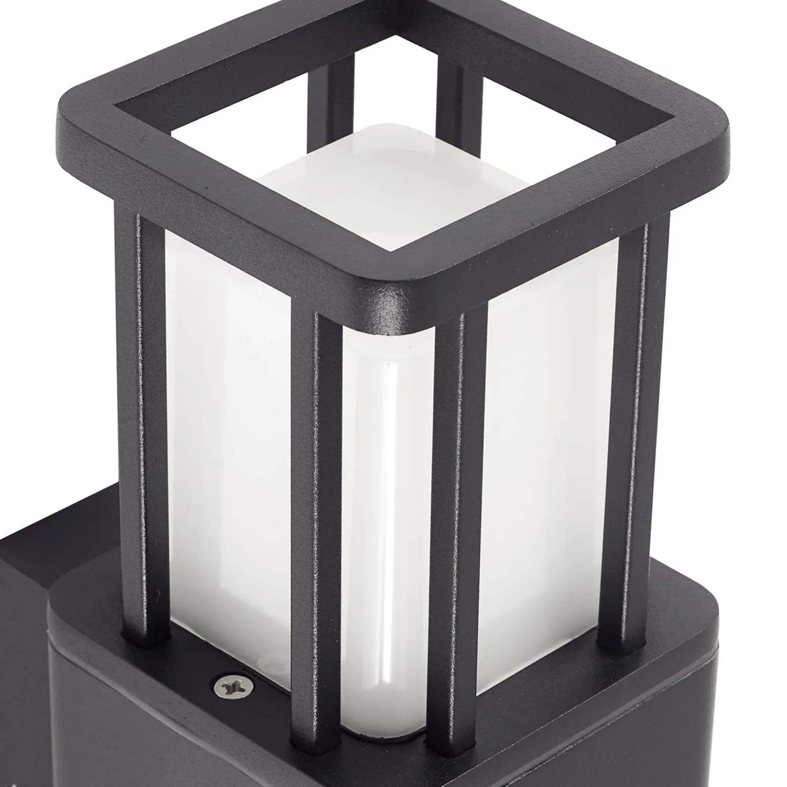 Lucande Dakil LED-ulkoseinävalaisin, musta, alumiini
