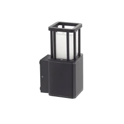 Lucande Dakil LED-ulkoseinävalaisin, musta, alumiini