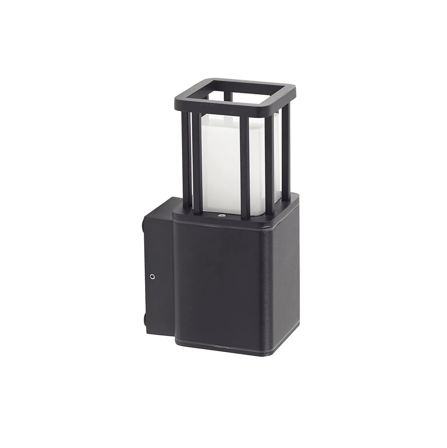 Lucande Dakil LED-ulkoseinävalaisin, musta, alumiini