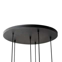 Lucande Elani-riippuvalaisin, 6-lamppuinen, Ø 62 cm, lasi