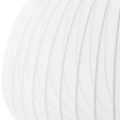Lucande Eloise -pöytävalaisin, 42 cm, valkoinen, tekstiili/betoni, E27