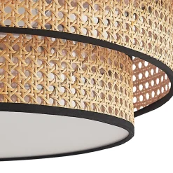 Lucande Elowen kattovalaisin, Ø 56 cm, rottinki, bambu