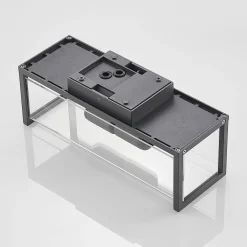 Lucande Elwin -seinälamppu, kulmikas, 2-lamppuinen