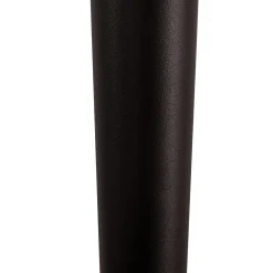 Lucande LED-akkuinen kynttilänjalka Lea, maljakko, tummanruskea, 28 cm