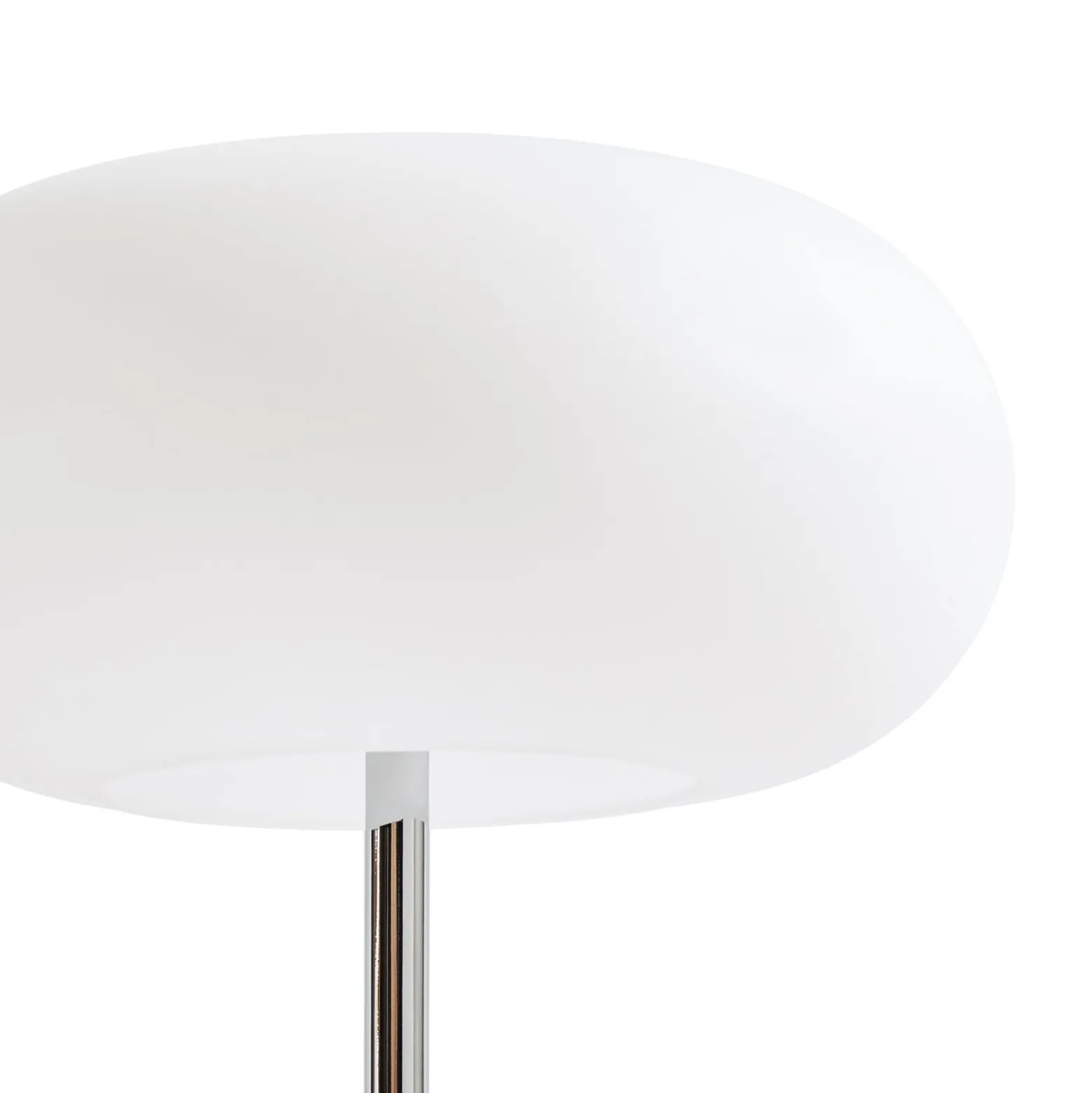 Lucande LED-akkukäyttöinen pöytävalaisin Anoria, kromi/valkoinen, lasi, IP44,
