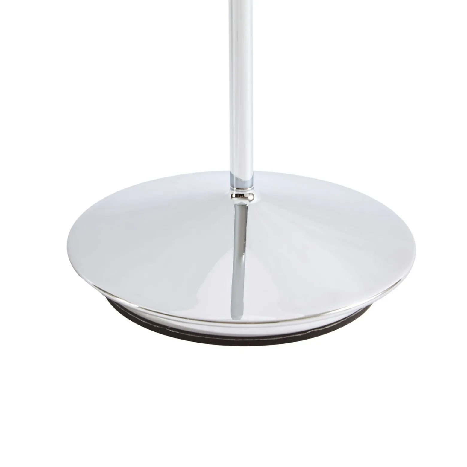 Lucande LED-akkukäyttöinen pöytävalaisin Anoria, kromi/valkoinen, lasi, IP44,