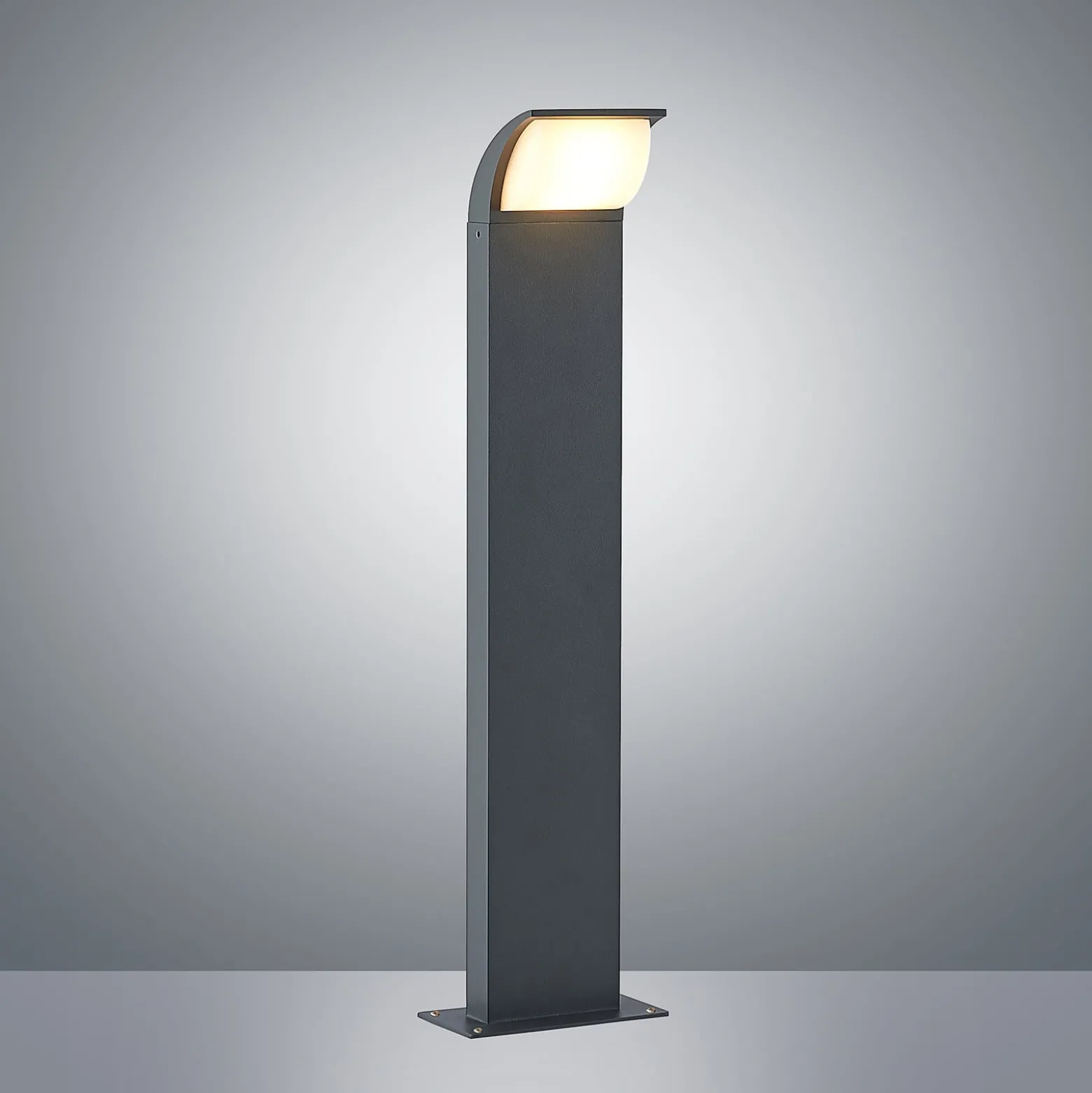 Lucande LED-jalustavalaisin Tinna, 60 cm, antrasiitti, IP65
