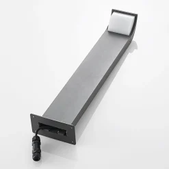 Lucande LED-jalustavalaisin Tinna, 60 cm, antrasiitti, IP65