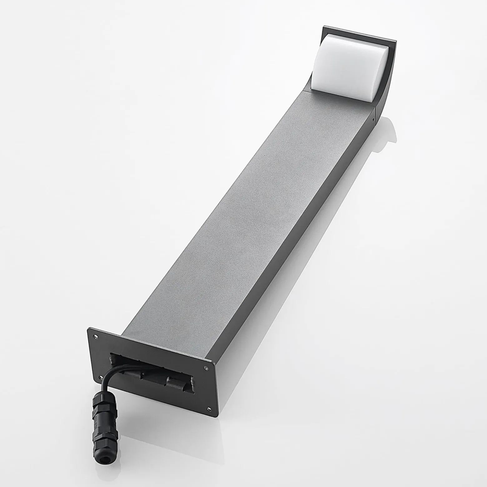 Lucande LED-jalustavalaisin Tinna, 60 cm, antrasiitti, IP65