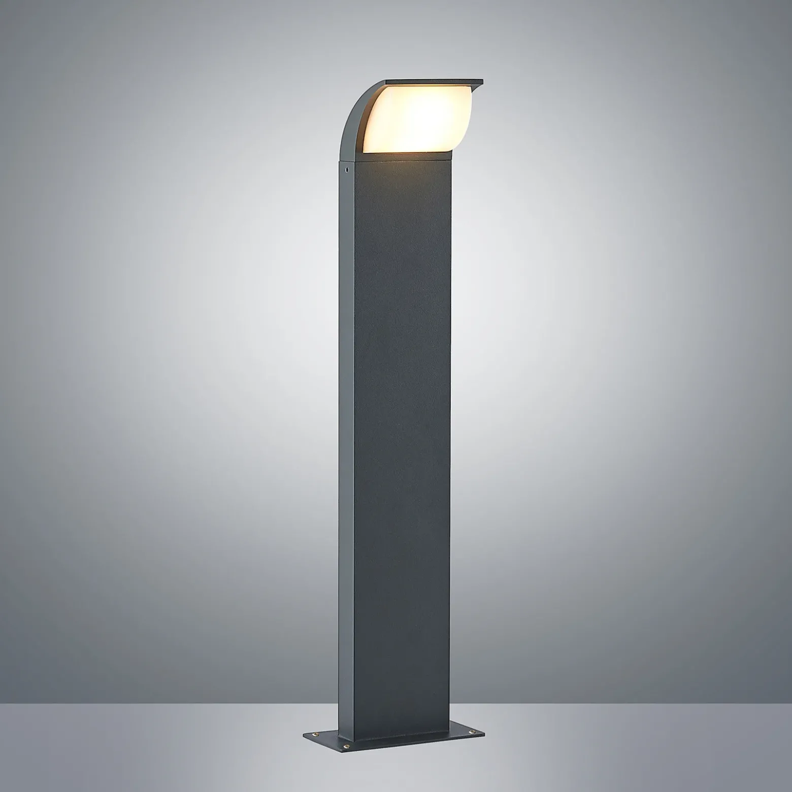Lucande LED-jalustavalaisin Tinna, 60 cm, antrasiitti, IP65