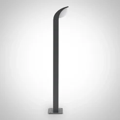 Lucande LED-jalustavalaisin Tinna, 60 cm, antrasiitti, IP65