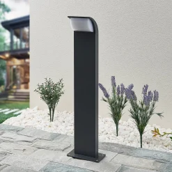 Lucande LED-jalustavalaisin Tinna, 60 cm, antrasiitti, IP65