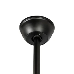 Lucande LED-kattotuuletin Divian, musta, DC, hiljainen, CCT