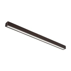 Lucande LED-kattovalaisin Emara, tumma puu, tammi, himmennettävä