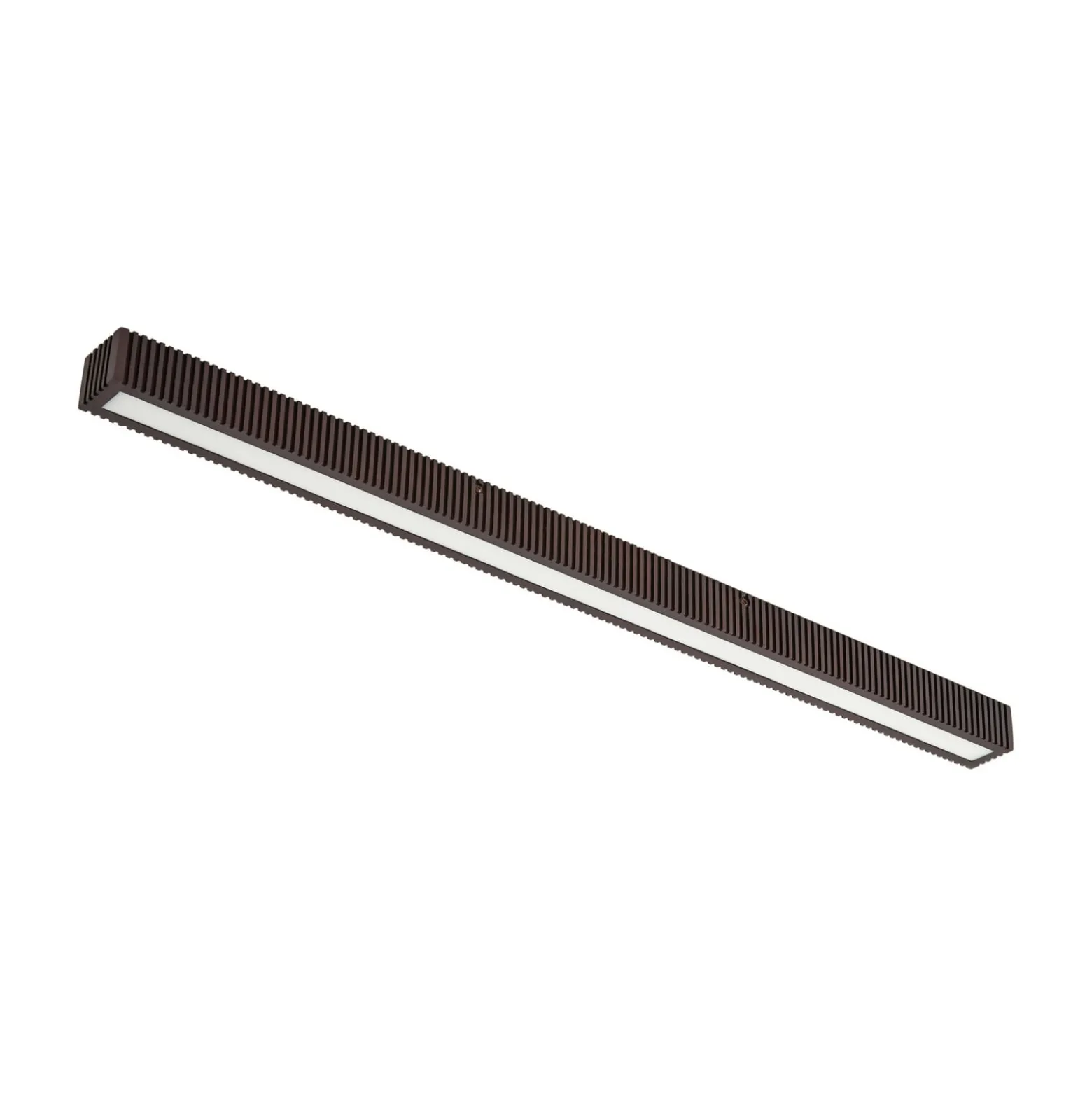 Lucande LED-kattovalaisin Emara, tumma puu, tammi, himmennettävä