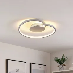 Lucande LED-kattovalaisin Enesa, Ø 46 cm, 2700 K, himmennettävä