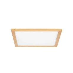 Lucande LED-kattovalaisin Joren, 52 cm, puu, CCT, kaukosäädin