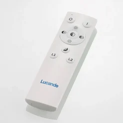 Lucande LED-kattovalaisin Narumi, CCT, 110cm, musta, alumiini
