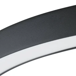 Lucande LED-kattovalaisin Neor, musta, Ø 60 cm, CCT, himmennettävä