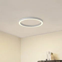 Lucande LED-kattovalaisin Neor, valkoinen, Ø 60 cm, CCT, himmennettävä