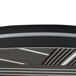 Lucande LED-kattovalaisin Orven, puu, Ø 50 cm, himmennettävä