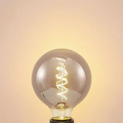 Lucande LED-lamppu E27 G125 4 W savu 1800 K himmennettävä