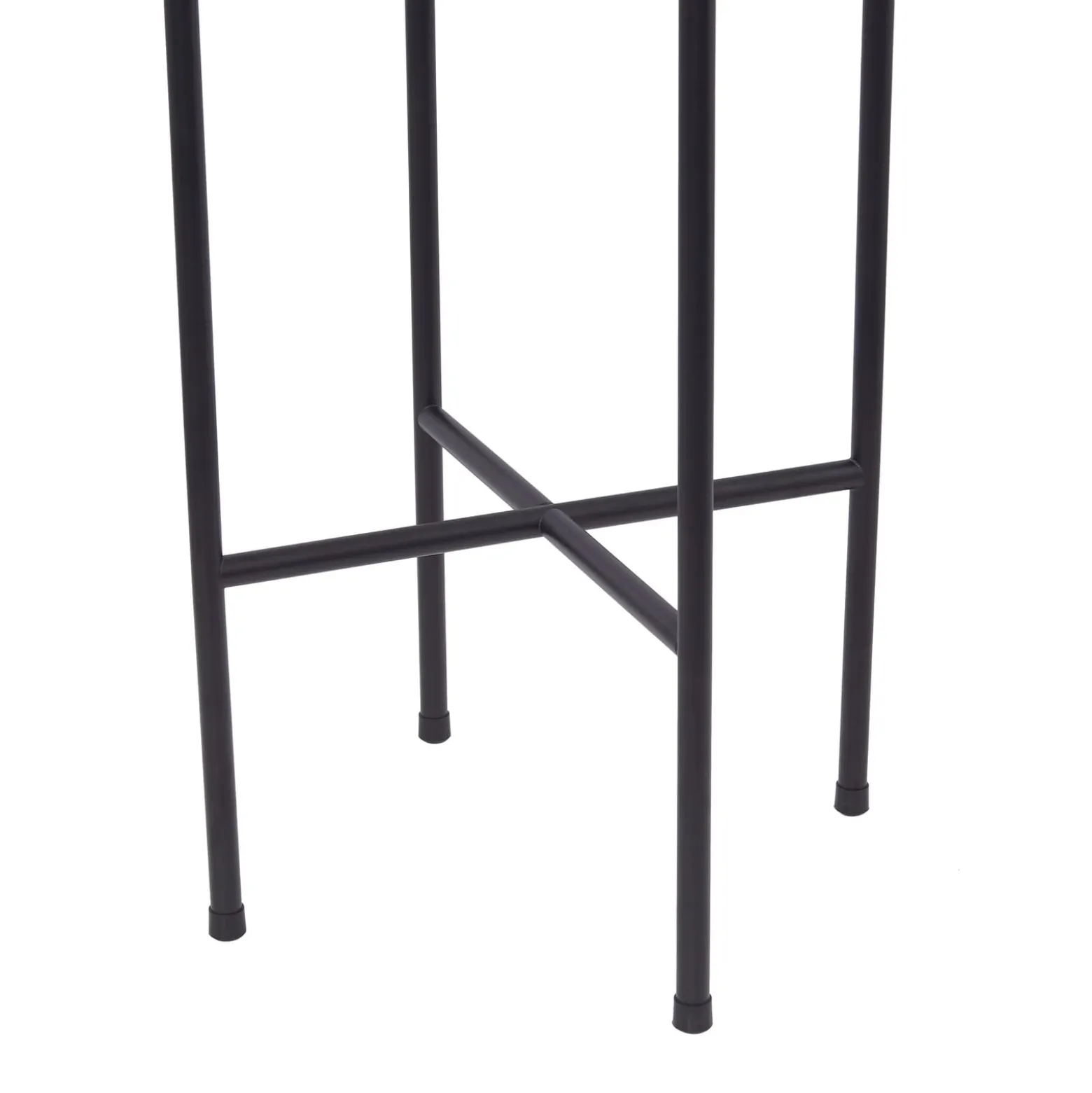 Lucande LED-lattiavalaisin Adebi, musta, bambu, Ø32.5cm
