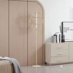 Lucande LED-lattiavalaisin Audrina, beige, metalli, himmennettävä