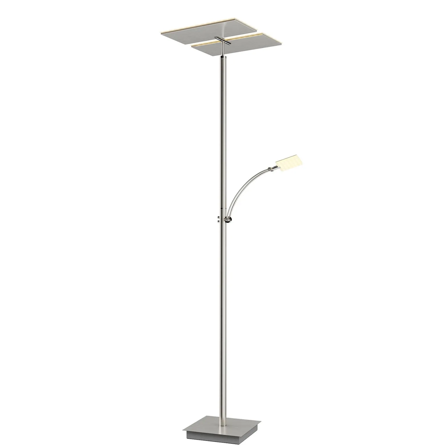 Lucande LED-lattiavalaisin Parthena, nikkeli, metalli, 180 cm