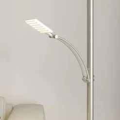 Lucande LED-lattiavalaisin Parthena, nikkeli, metalli, 180 cm