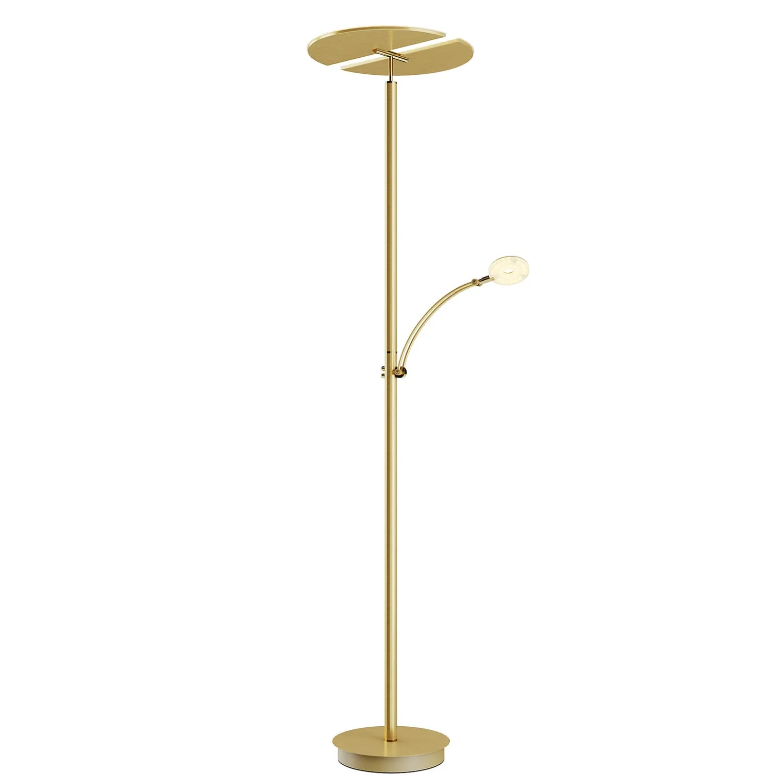 Lucande LED-lattiavalo Anniki, messinki, säädettävä, himmennettävä