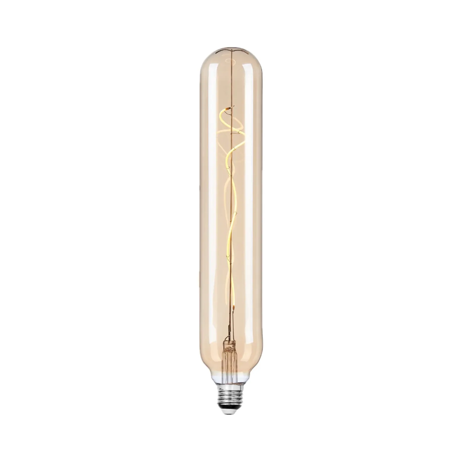 Lucande LED-loisteputki, E27 4 W, halkaisija 6 cm, keltainen, 2700 K