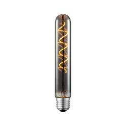 Lucande LED-loisteputki, E27 4 W, halkaisija 3 cm, titaani, 1800 K