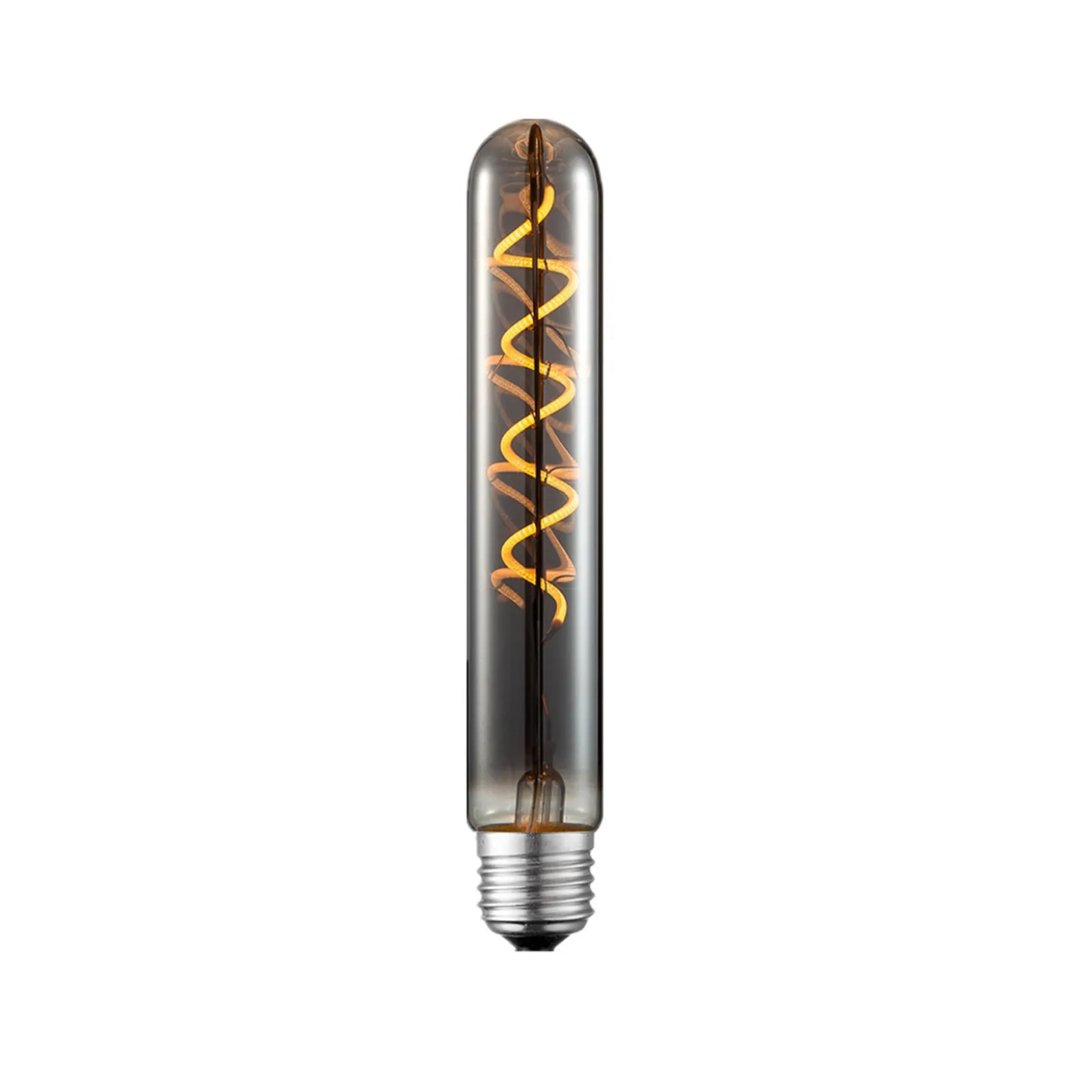 Lucande LED-loisteputki, E27 4 W, halkaisija 3 cm, titaani, 1800 K