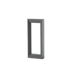 Lucande LED-pollarivalaisin Ashkan, korkeus 40 cm, antrasiitti, IP65