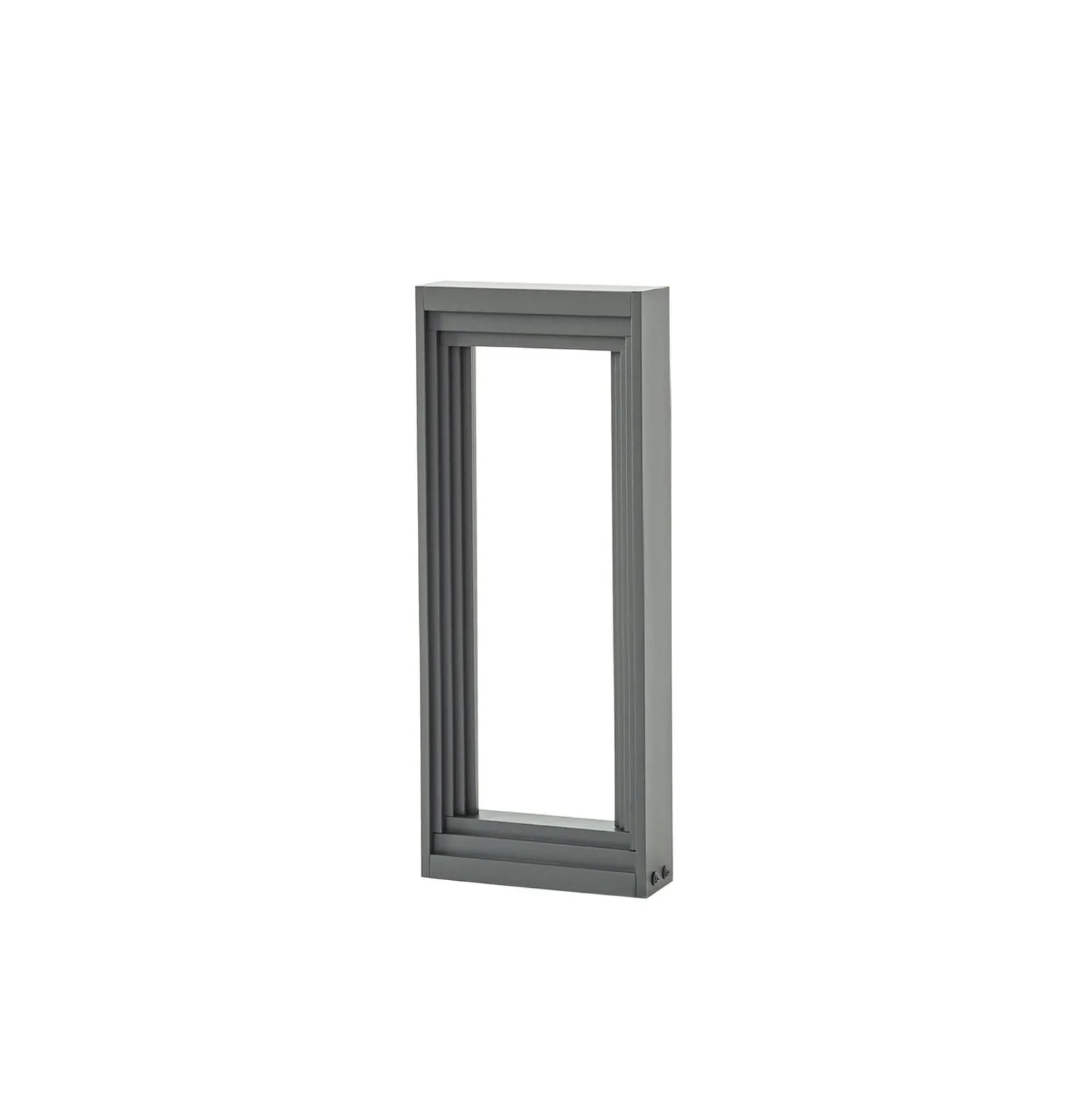 Lucande LED-pollarivalaisin Ashkan, korkeus 40 cm, antrasiitti, IP65