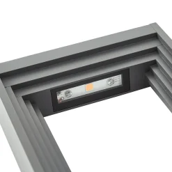 Lucande LED-pollarivalaisin Ashkan, korkeus 40 cm, antrasiitti, IP65