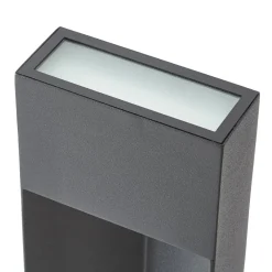 Lucande LED-pylväsvalaisin Kaholo, mattamusta, 90 cm, IP44