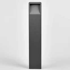 Lucande LED-pylväsvalaisin Leya, 65 cm, antrasiitti, metalli, IP54