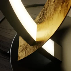 Lucande LED-pöytävalaisin Marija, musta, himmennettävä, 62 cm
