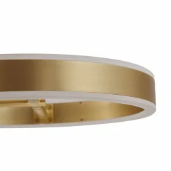 Lucande LED-pöytävalaisin Yekta, messingin värinen, 59 cm, himmennettävä