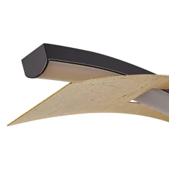 Lucande LED-riippuvalaisin Alevia, musta/kulta, CCT
