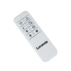 Lucande LED-riippuvalaisin Daelor, musta/puu, CCT, himmennettävä