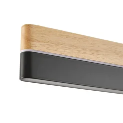 Lucande LED-riippuvalaisin Holven, puu, CCT, pituus 113 cm