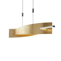 Lucande LED-riippuvalaisin Marija, 101 cm, kullanvärinen, himmennettävä