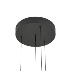 Lucande LED-riippuvalaisin Peldano, Ø50 cm ruskea/beige, step-dim